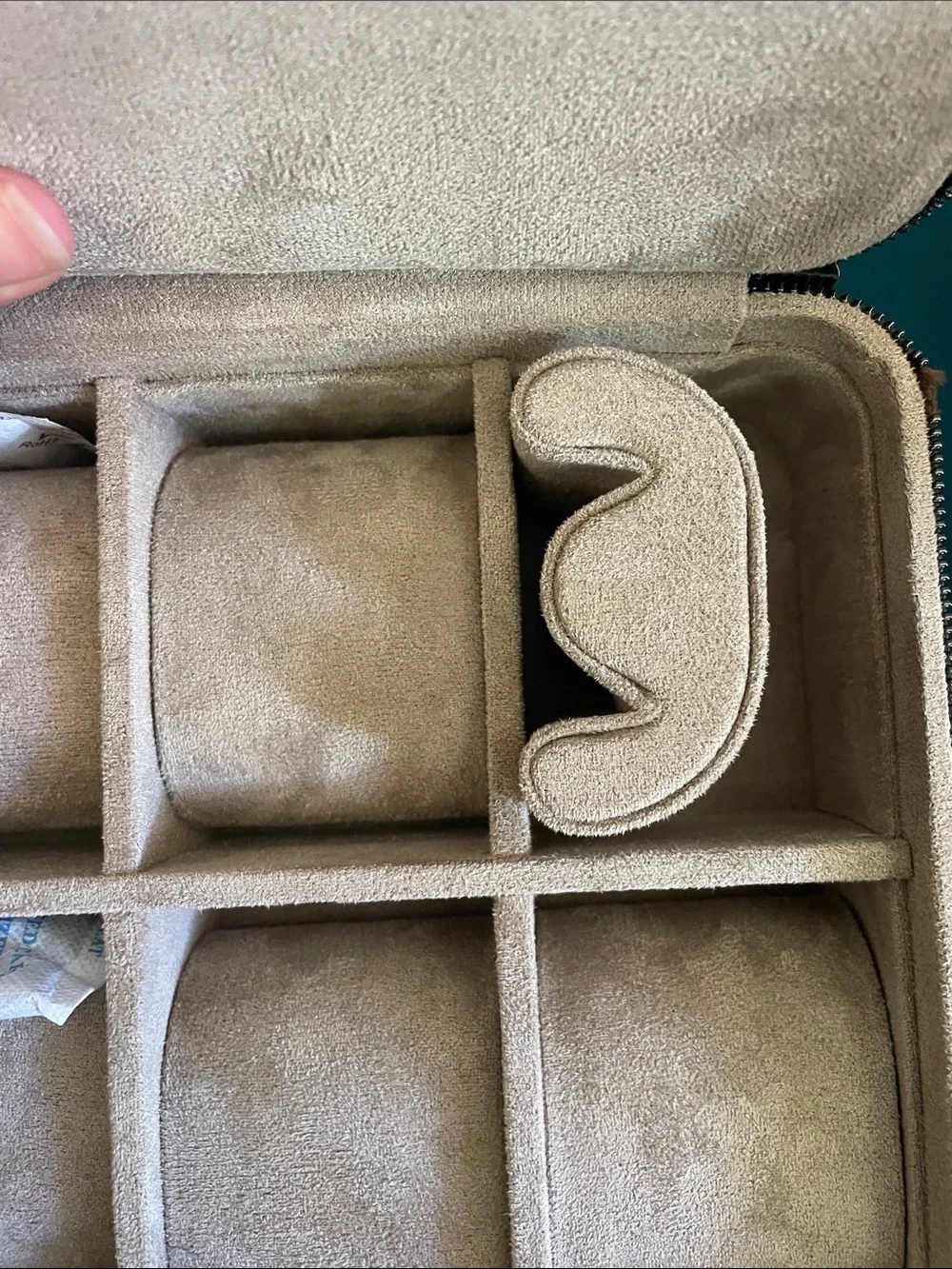Tawbury Brown Pebbled Leather Travel Watch Case